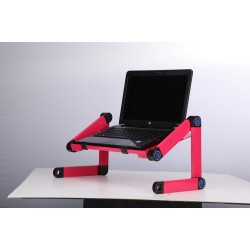 Laptop Table Stand With Adjustable Folding Ergonomic Design Stand Notebook Desk For Ultrabook Netbook Or Tablet With Mouse Pad