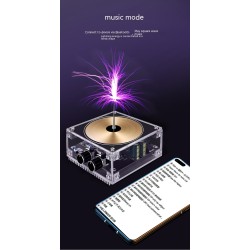 Music Tesla Coil Hand-touching Lightning Bluetooth In Palm