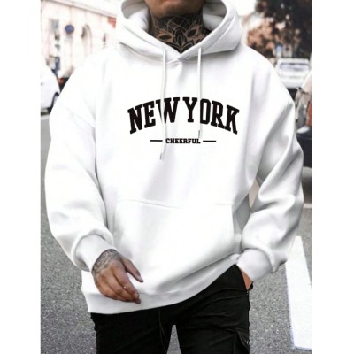 Men's Casual American-style Retro Loose Hooded Sweater