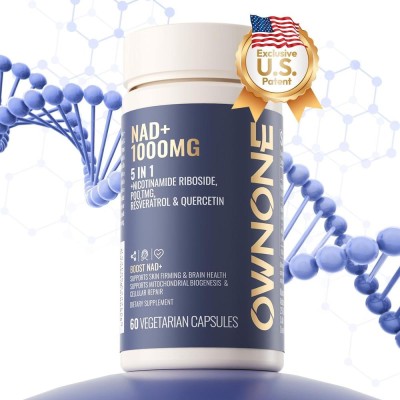 OWNONE NAD 1000MG 5 IN 1 Supplement For Skin Aging And Brain Health Support Supports Cellular Repair, Energy And Focus Nicotinamide Riboside