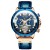 Rose blue leather   